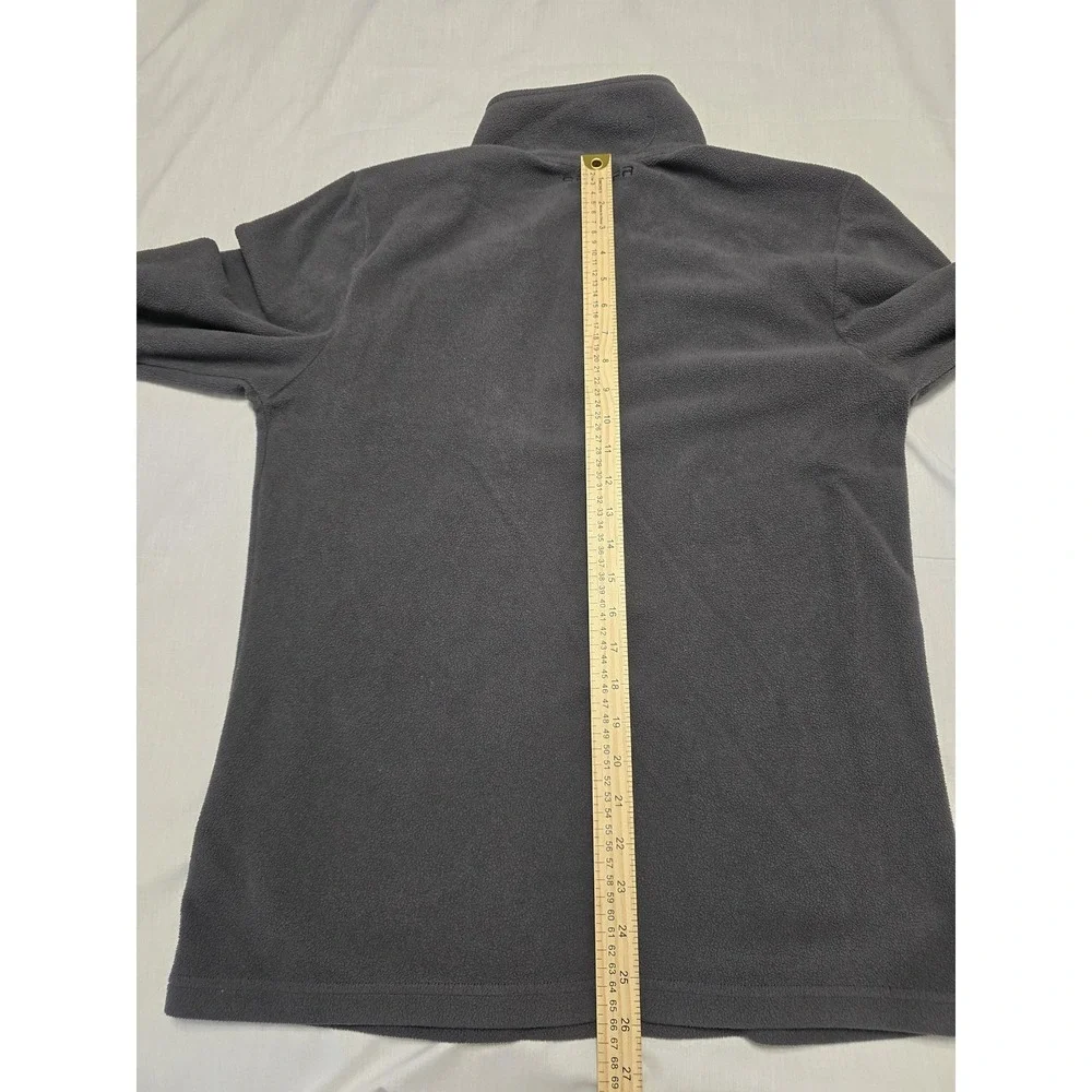 Spyder Pullover Mens Medium Gray Fleece Half Zip Lightweight Outdoor Sweater‎